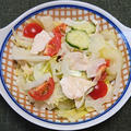 鶏むね肉と野菜のサラダ