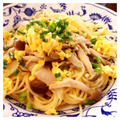 ツナときのこの和風パスタ♪