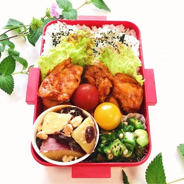 チキントマト煮込み弁当♡