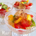 レンジで簡単✨彩り野菜のキラキラ✨コンソメゼリー by Mariさん