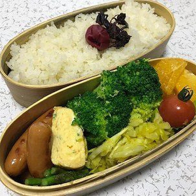 ソーセージとカレーキャベツ弁当