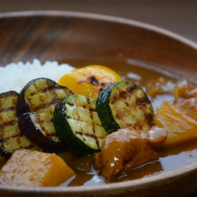 ストウブグリルで「夏野菜カレー」