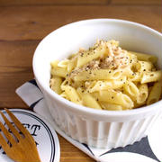 レンジで５分＊混ぜるだけ簡単ツナチーズペンネ（レシピあり）＊長男のシュールな写真