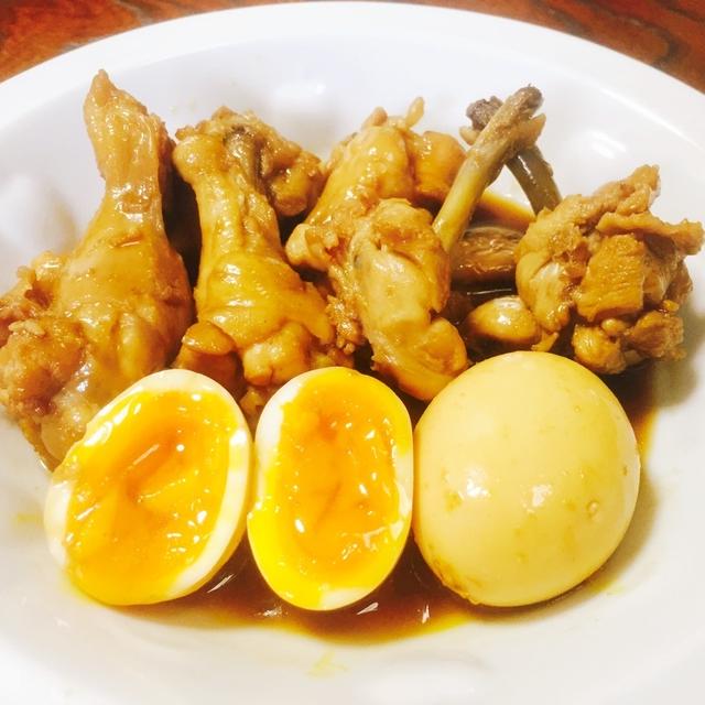 【お酢でトロン～簡単分量☆手羽元＆ゆで卵煮】