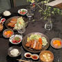 分厚いトンカツの夜ごはん