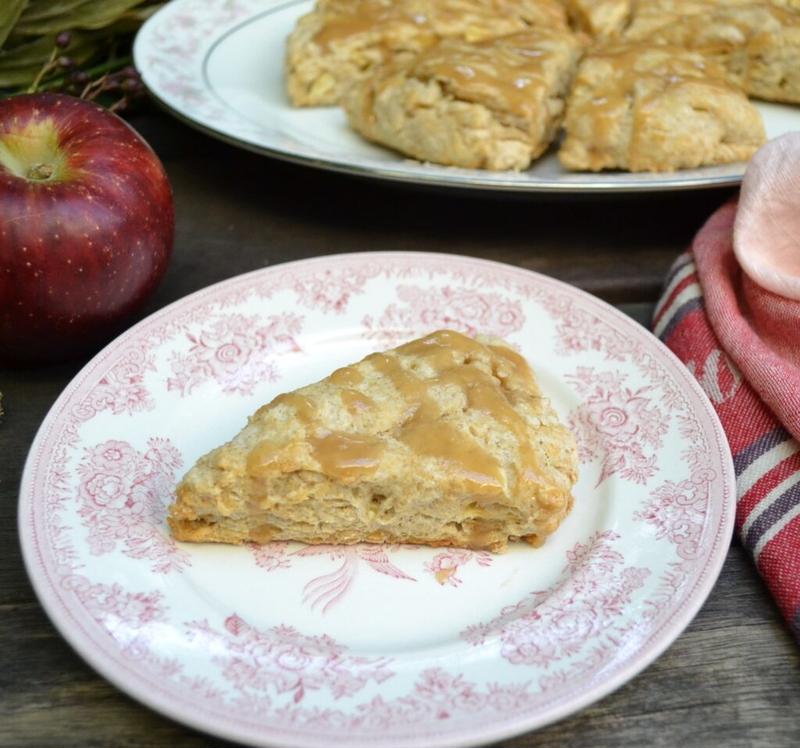 Salted Caramel Apple Scones 塩キャラメルのアップルスコーン