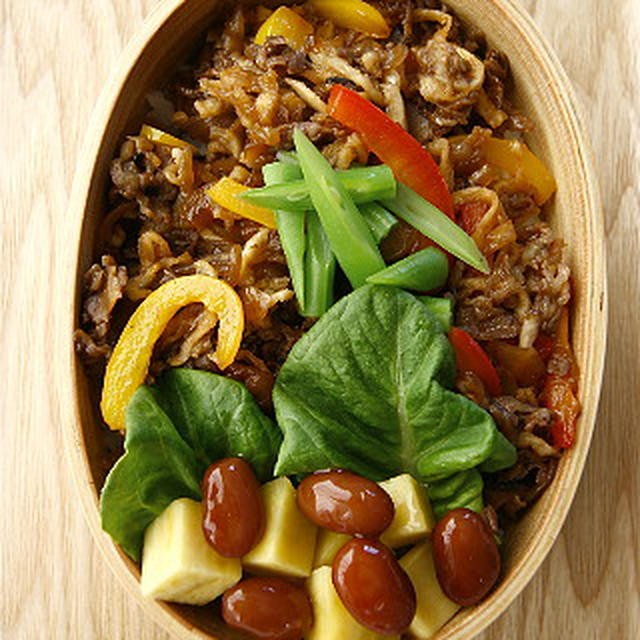 ■　牛肉と切り干し大根のコチュ丼弁　■