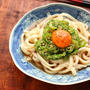 クックパッドアプリ掲載♪3分煮るだけ☆オクラのぶっかけ月見うどん