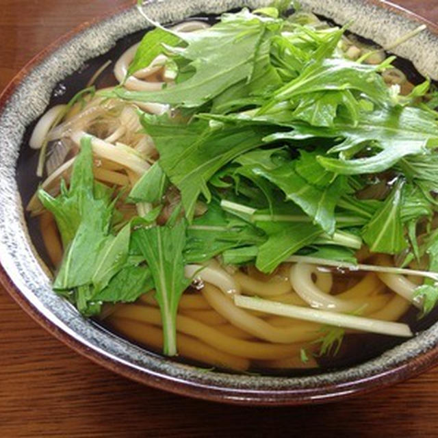 朝ご飯に「ねぎまうどん」