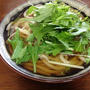 朝ご飯に「ねぎまうどん」