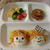 パスタdeクルクル髪の毛♪男の子と女の子のキャラプレート