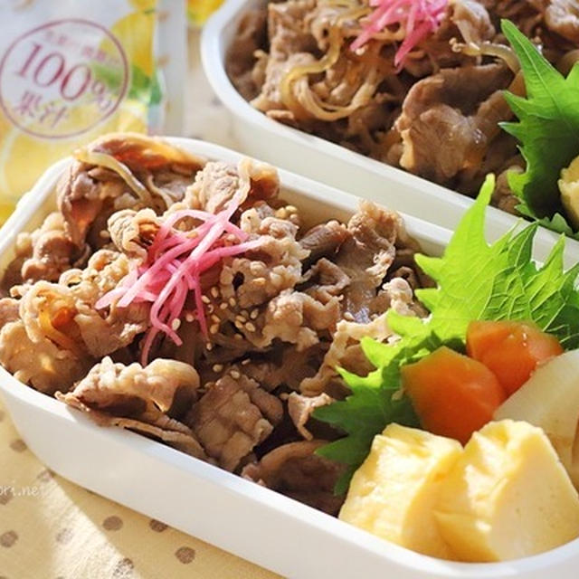 高校生が喜ぶ肉弁【牛肉と糸こんにゃくの甘辛煮】のっけ