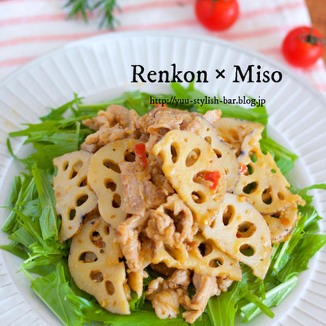 【レシピブログ連載】身体がポカポカ♡お酒とご飯がすすむ♡『豚レンコンの甘辛味噌炒め』
