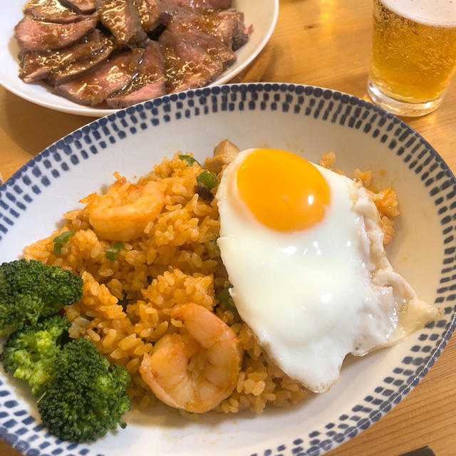 今日の晩御飯　ナシゴレン　カルディ
