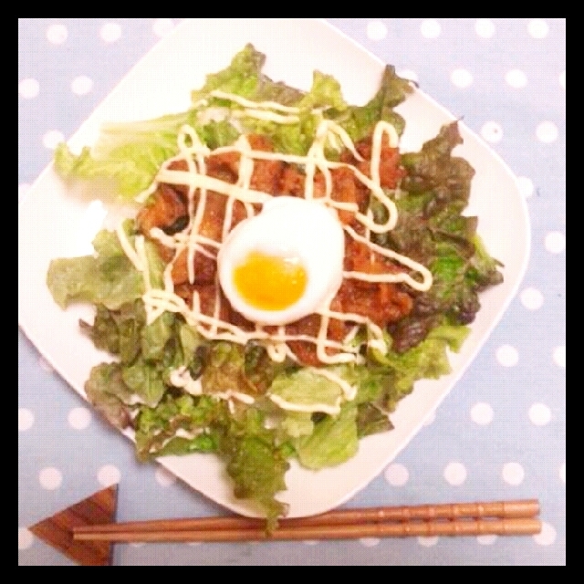 豚の味噌焼きのっけごはん。