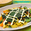 シャキシャキサラダの焼きうどん☆