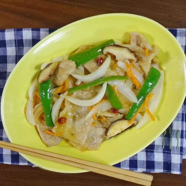 9分で作れて酢豚の味わい！豚肉とたっぷり野菜の甘酢醤油炒め