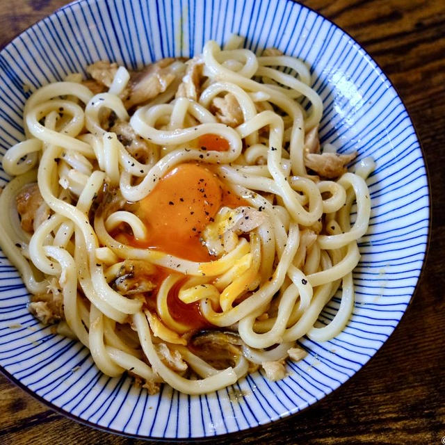 【レシピ】レンチンだけで簡単！サバ味噌うどん