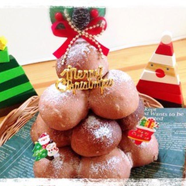 ☆クリスマスツリー・チョコパン☆立体形？？（笑）