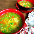 ライス＆グリーンピースのスープ