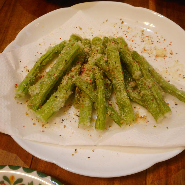 インゲンのスパイス揚げ