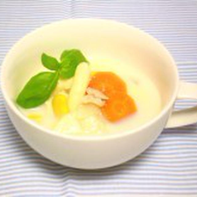 野菜たっぷり豆乳マカロニスープ～集中力アップ&美肌～【健康レシピ】
