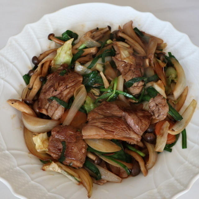 ラムもも肉の中華風炒め★★★
