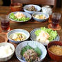あじのなめろう と 炒り豆腐 と タラモサラダ。