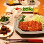 『豚カツ』とストウブで『小さいおかず』の献立。