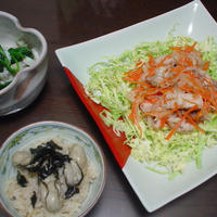 春キャベツとメカジキで