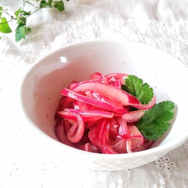 【Beautyエイジング】作り置きに『レッドオニオンのバルサミコマリネ』美肌常備菜レシピ