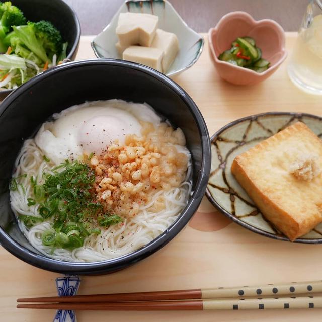 鯛と帆立の極みだし鍋キューブで作るにゅうめん