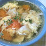 花弁茸が美味しくてハマる♪　きのことトマトとたまごのスープ