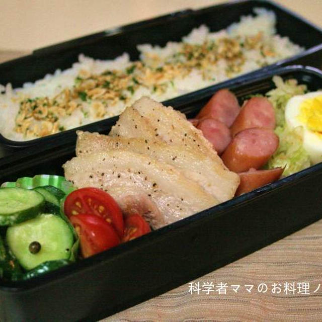 今日の息子のお弁当～１２分で作るスピードメニュー