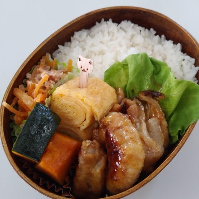 新たまのカレー照り焼きのお弁当