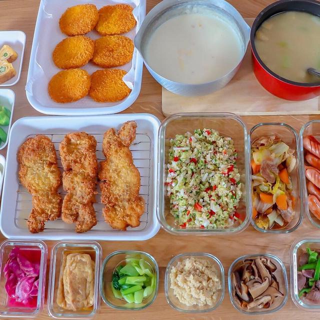 １時間半で作り置きとお弁当のおかず作り＊トンカツ編