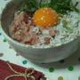 マグロしらす丼と卵かけごはん