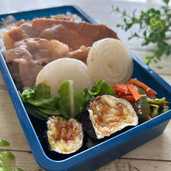 【レンジだけで程よい焦げ目♪】お弁当にぴったり！なすのマヨネーズ焼き