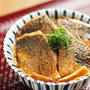 アジの照り焼き丼、アジのフライパン照り焼きの丼