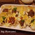 お花の器のハンバーグ ～野菜のうまみドレッシング ＊レシピ＊