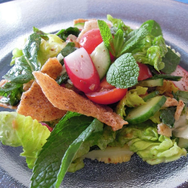 Lebanese Fattoush Salad – ミントの使い道：レバノンサラダ