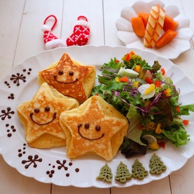 merry Christmas＊星型のクリスマスパンケーキ