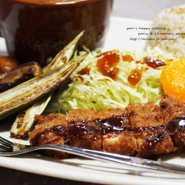 ワンプレート カツカレー ＆ えのき氷ダイエット経過