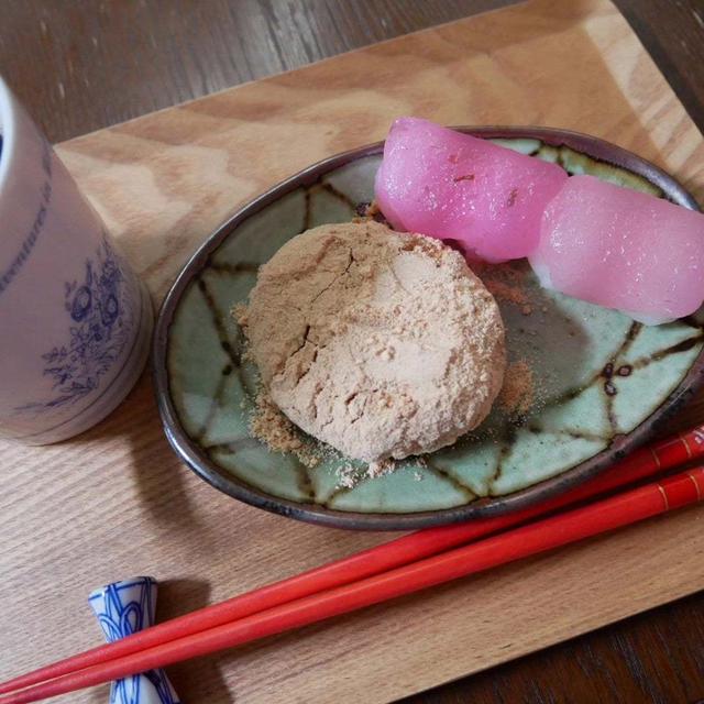 口福堂のきなこおはぎとよくばり団子#今日のおやつはこれ