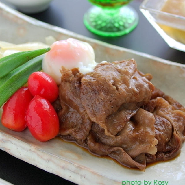 夏バテ撃退★冷やしすき焼き御膳