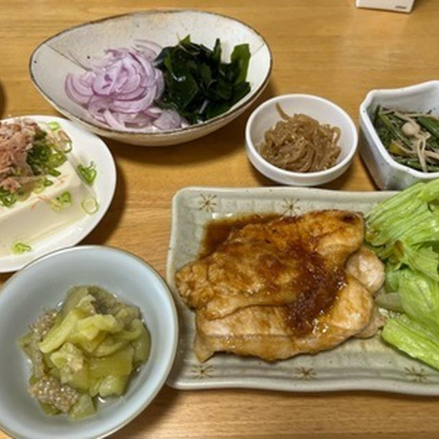 久しぶりに豚の生姜焼き