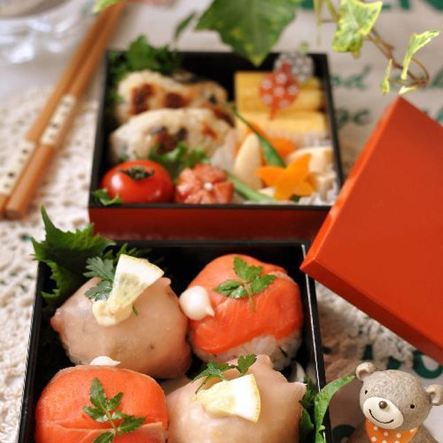 ホワイトガト―ショコラに挑戦！と、手毬寿司弁当。