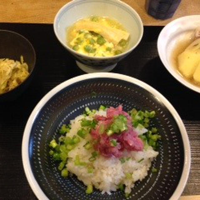 ねぎとろ丼の定食