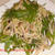 水菜と明太子のクルミたっぷりパスタ♪
