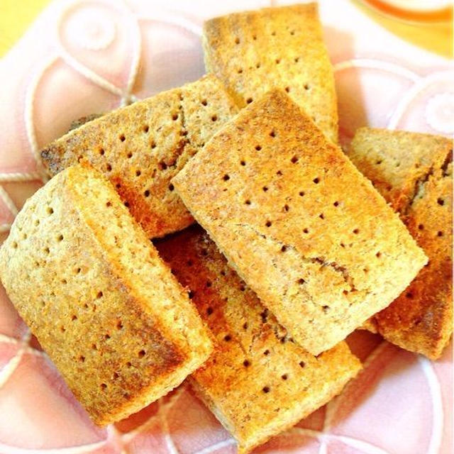 お砂糖なし材料4つ！古代小麦全粒粉のホットビスケット